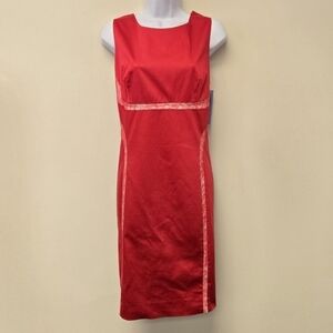 Antonio Melani Bianca Sheath Dress Valentine Pop of Sun Red 12